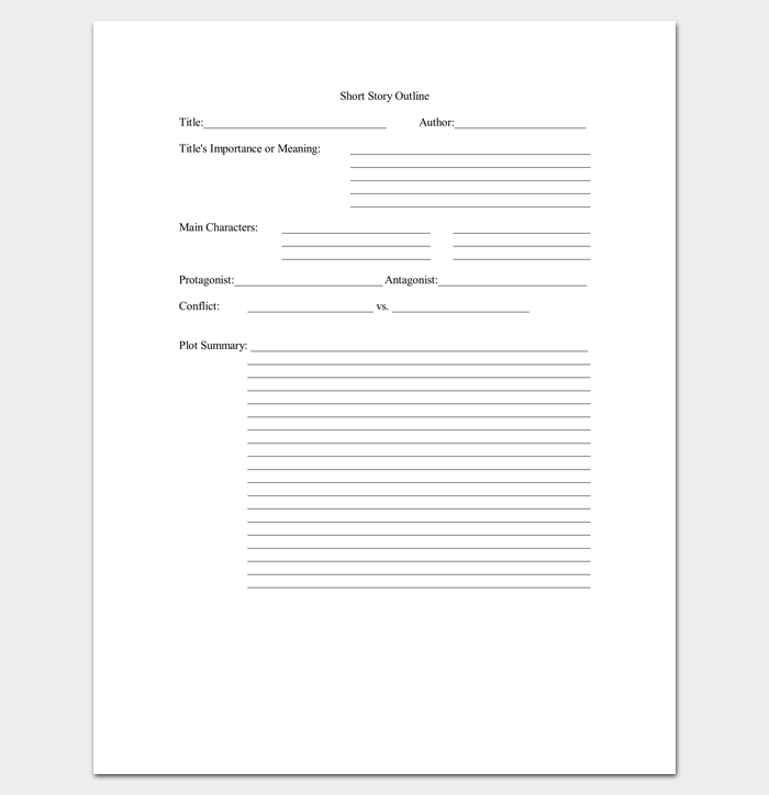 Story outline template pdf download for mac pages online